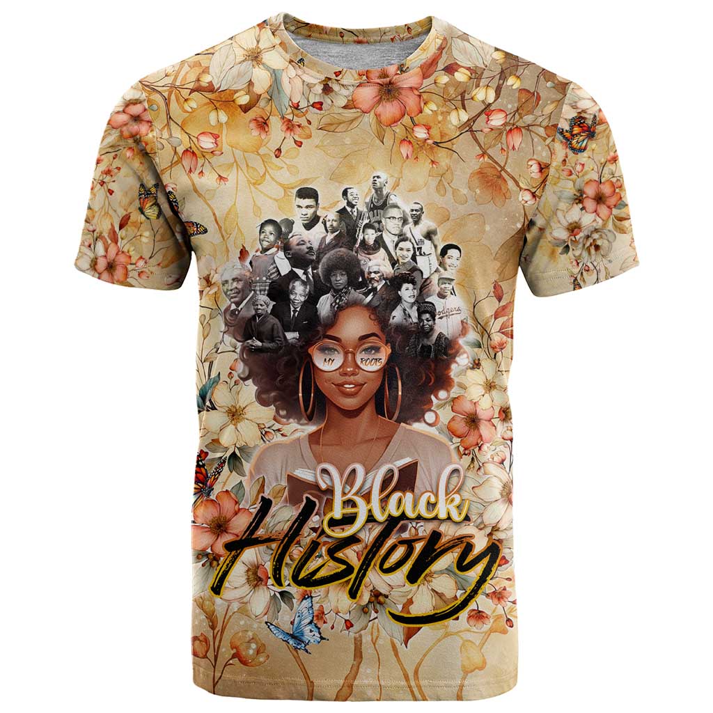 Black History My Roots T-Shirt Civil Rights Leaders African Women Graphic Tee