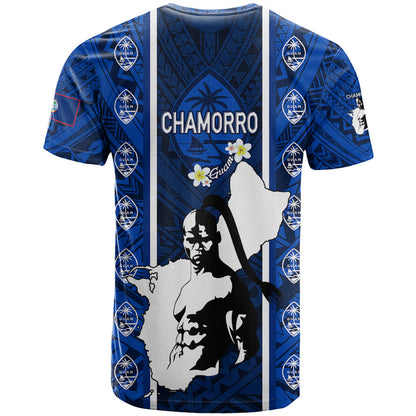 Guam Chamorro Warrior T-Shirt Traditional Tribal Patterns Graphic Tee
