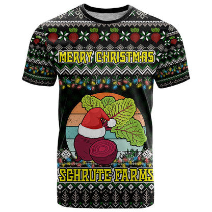 Merry Christmas Schrute Farms T-Shirt Graphic Tee