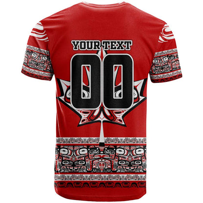 Haida Hockey Canada T-Shirt Maple Leaf Graphic Tee