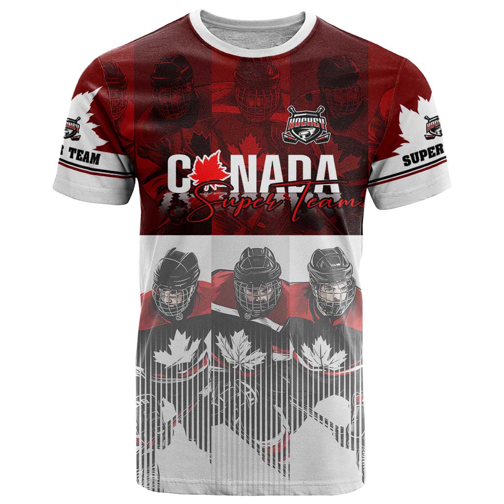 Canada Super Team T-Shirt Dynamic Ice Hockey Legacy Graphic Tee