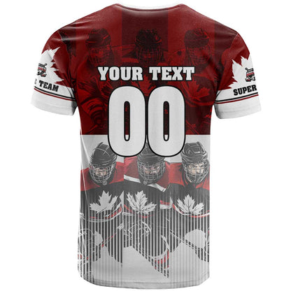Canada Super Team T-Shirt Dynamic Ice Hockey Legacy Graphic Tee