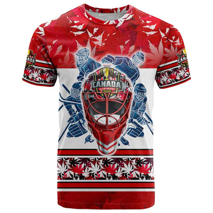 Personalized Canada Elite Hockey T-Shirt Champions Spirit Graphic Tee