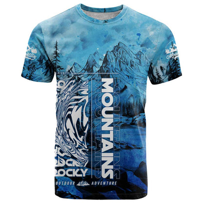 Rocky Mountains T-Shirt Outdoor Adventure Graphic Tee