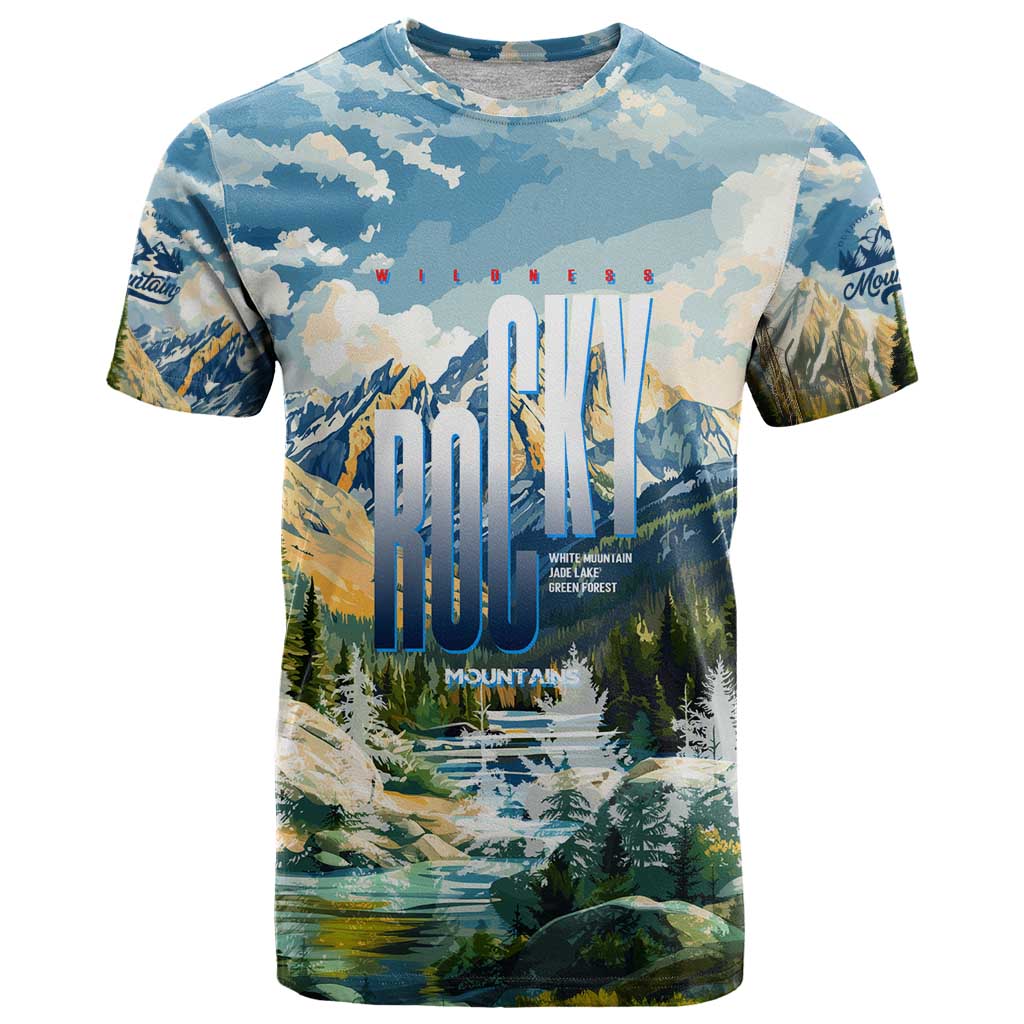 Wilderness of Rocky Mountains T-Shirt Graphic Tee