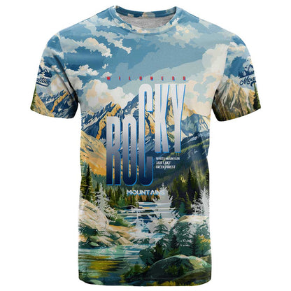Wilderness of Rocky Mountains T-Shirt Graphic Tee