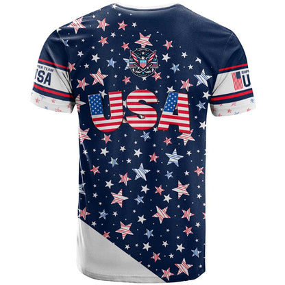 USA Ice Hockey T-Shirt Summer Paris 2024 Graphic Tee