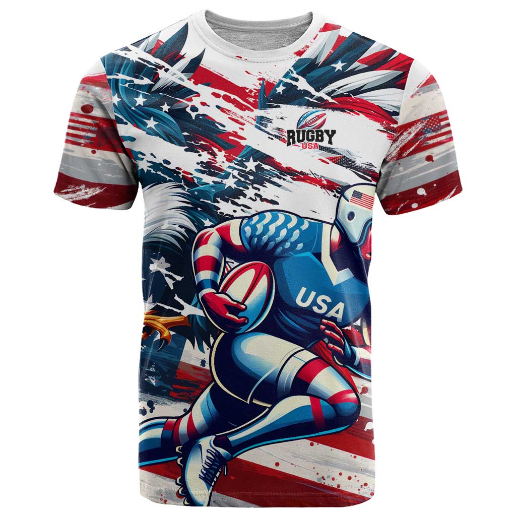 USA Rugby T-Shirt Summer Paris 2024 Graphic Tee