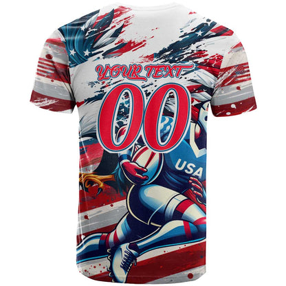 USA Rugby T-Shirt Summer Paris 2024 Graphic Tee