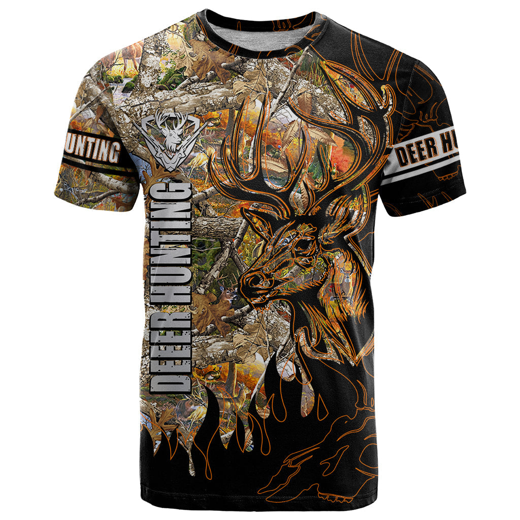 Deer Hunting T-Shirt Autumn Forest Graphic Tee