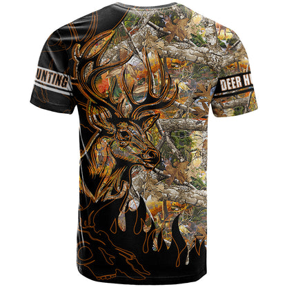 Deer Hunting T-Shirt Autumn Forest Graphic Tee