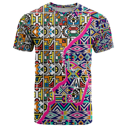 African Ndebele Pattern T-Shirt Graphic Tee