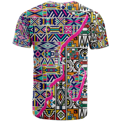 African Ndebele Pattern T-Shirt Graphic Tee