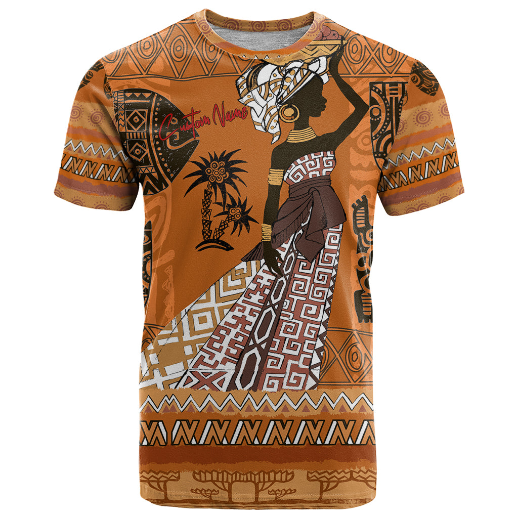 Personalized Beautiful Woman African T-Shirt Graphic Tee