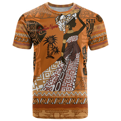 Personalized Beautiful Woman African T-Shirt Graphic Tee