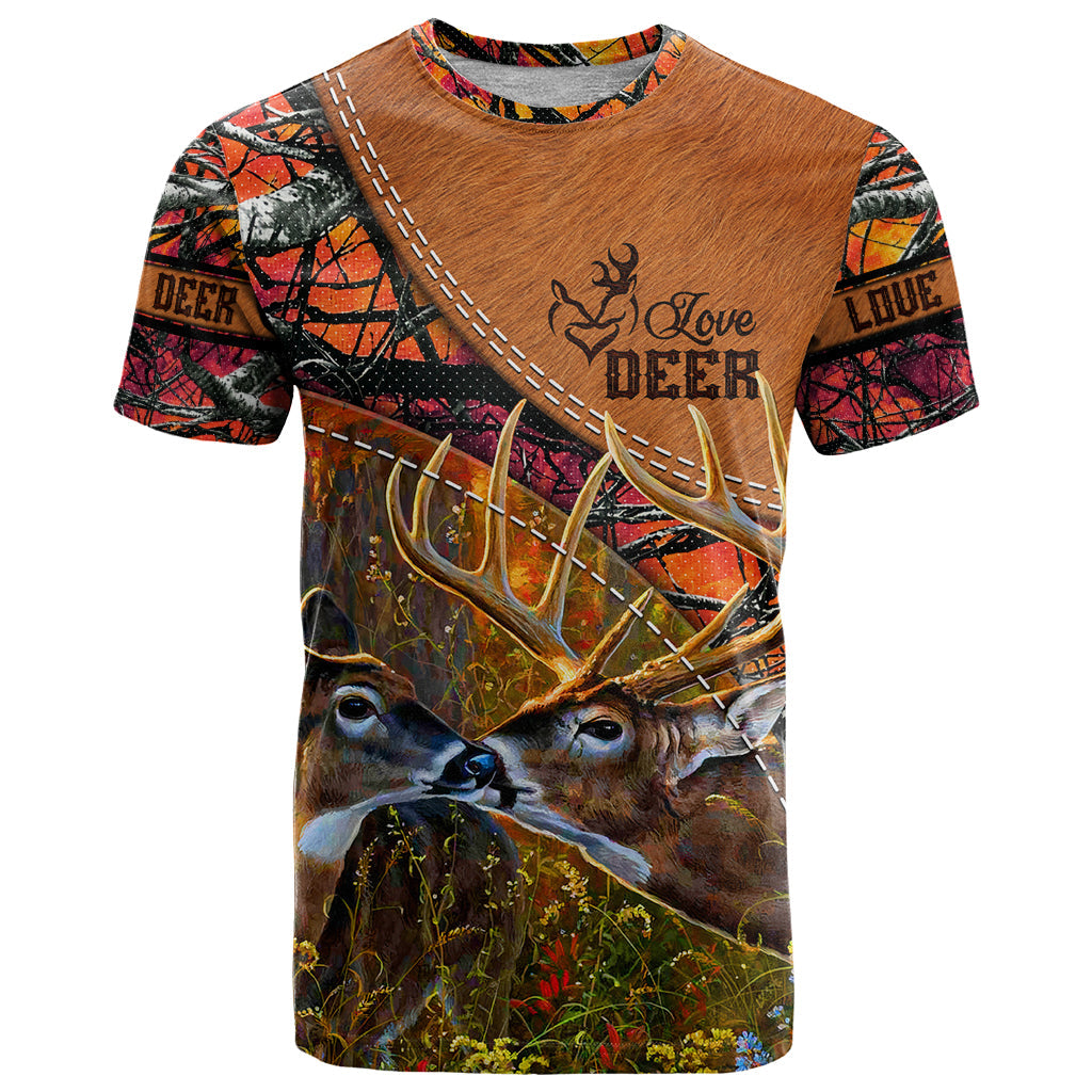 Love Deer T-Shirt Deer Hunting Realtree Fire Graphic Tee