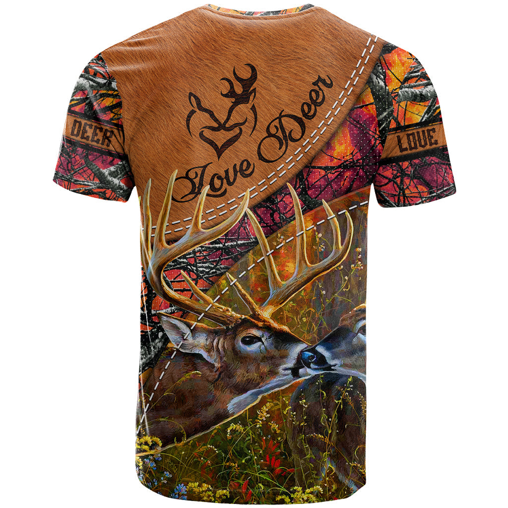 Love Deer T-Shirt Deer Hunting Realtree Fire Graphic Tee