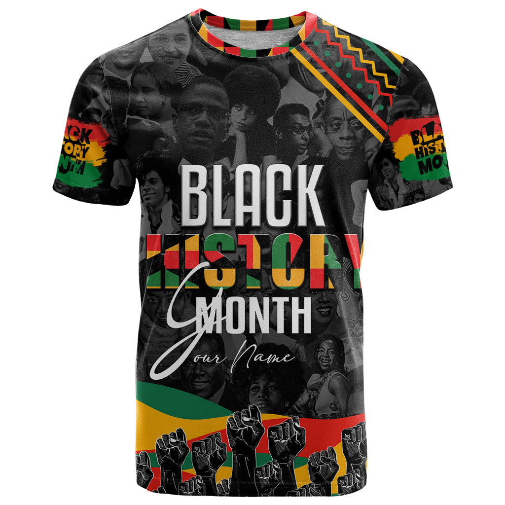 Personalized Black History Month T-Shirt Graphic Tee