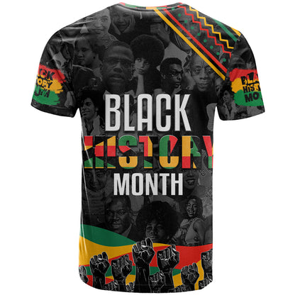 Personalized Black History Month T-Shirt Graphic Tee