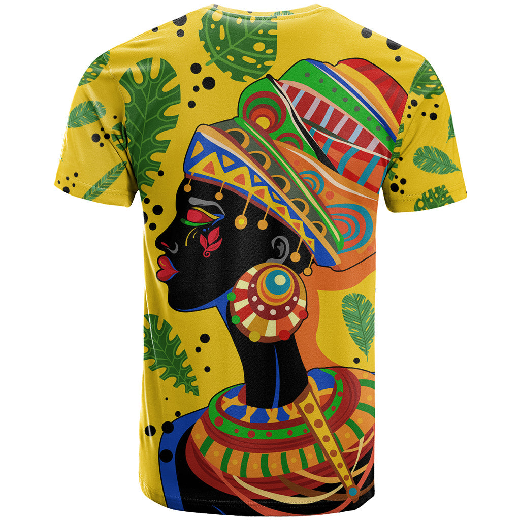Personalized Africa Woman T-Shirt Tropical Style Graphic Tee
