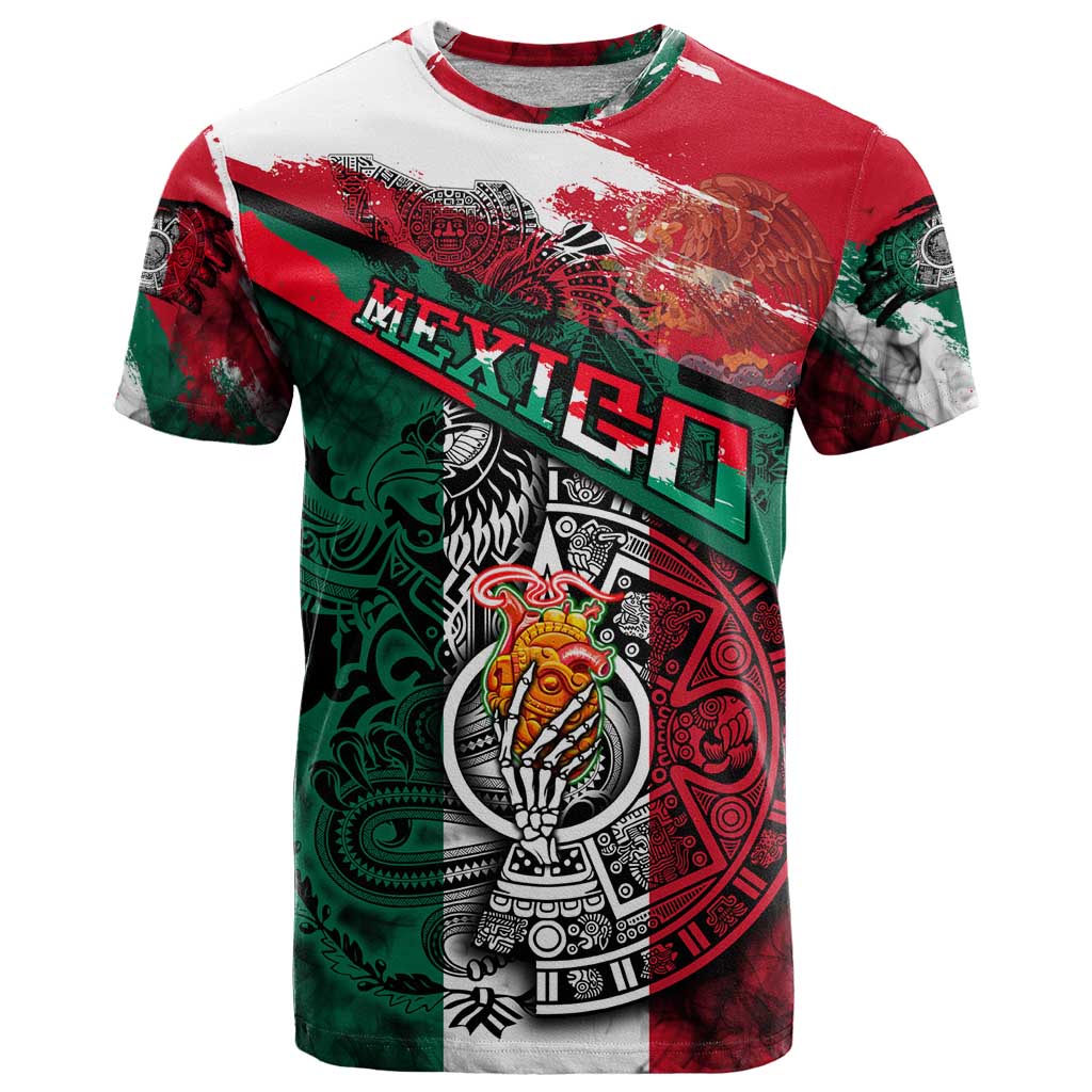 My Home My Blood Mexico T-Shirt Mexican Map Aztec Graphic Tee