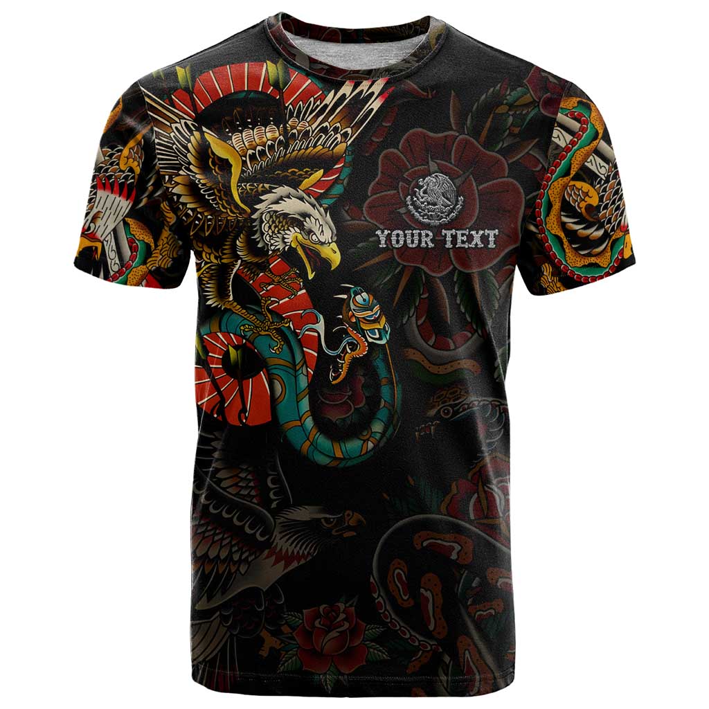 Mexico Sugar Skull T-Shirt Tattoo Art Mexican Flag Graphic Tee
