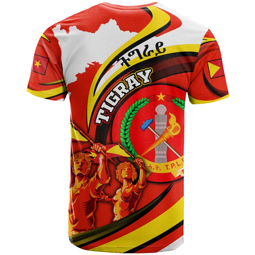 Ethiopia Tigray Revolution T-Shirt Emblem Freedom Fighters and Flag Graphic Tee