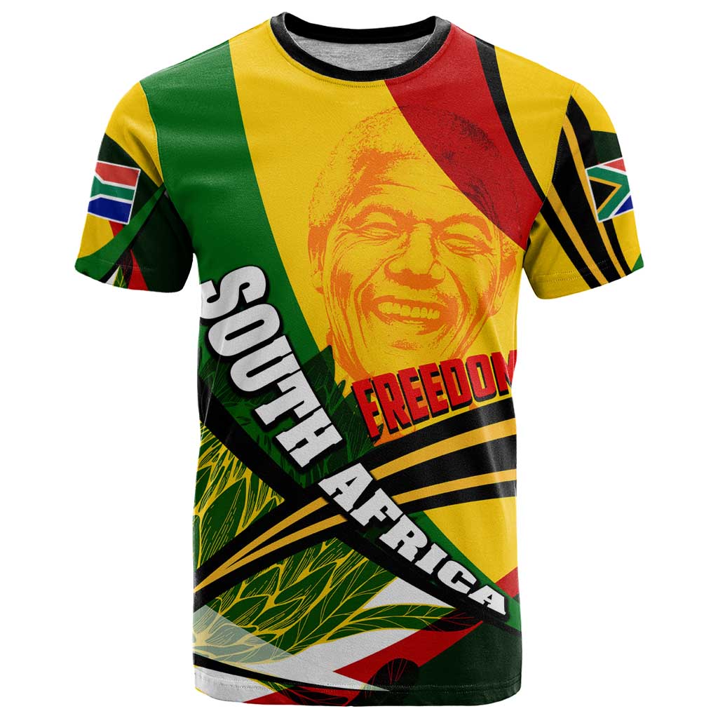 South Africa Freedom Day T-Shirt Mandela Legacy National Pride Protea Flower Graphic Tee