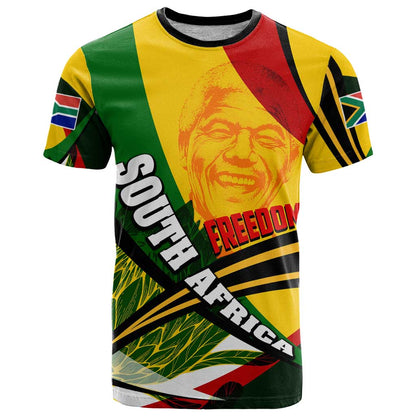 South Africa Freedom Day T-Shirt Mandela Legacy National Pride Protea Flower Graphic Tee