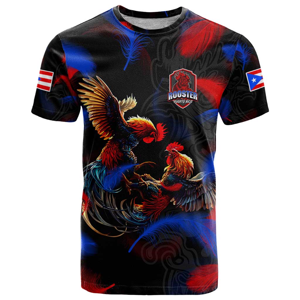 Puerto Rican Rooster T-Shirt Puerto Rico Pride and Power Spirit Graphic Tee