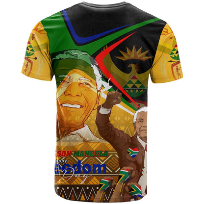 Nelson Mandela Happy Freedom Day T-Shirt South Africa Heritage Victory Art Graphic Tee