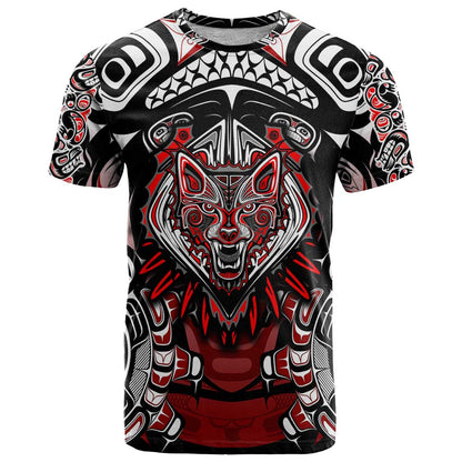 Haida Wolf T-Shirt Canada Indigenous Art Graphic Tee