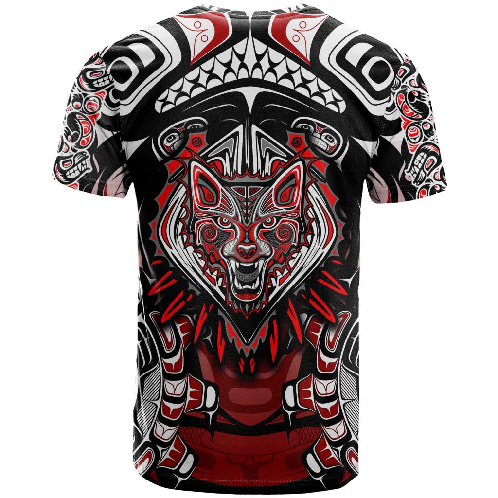 Haida Wolf T-Shirt Canada Indigenous Art Graphic Tee