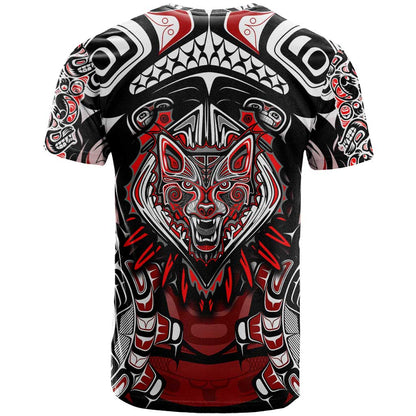 Haida Wolf T-Shirt Canada Indigenous Art Graphic Tee