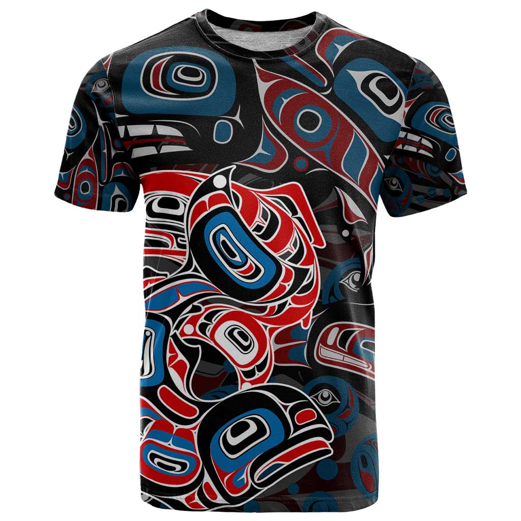Haida Native Art Fish T-Shirt Canada Indigenous Art Graphic Tee