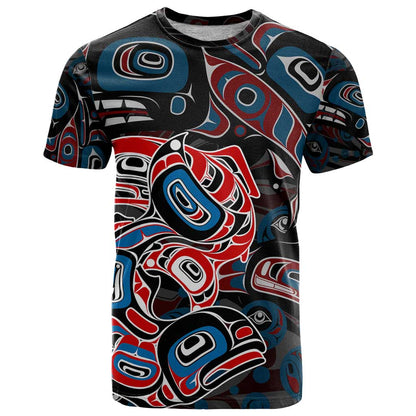 Haida Native Art Fish T-Shirt Canada Indigenous Art Graphic Tee