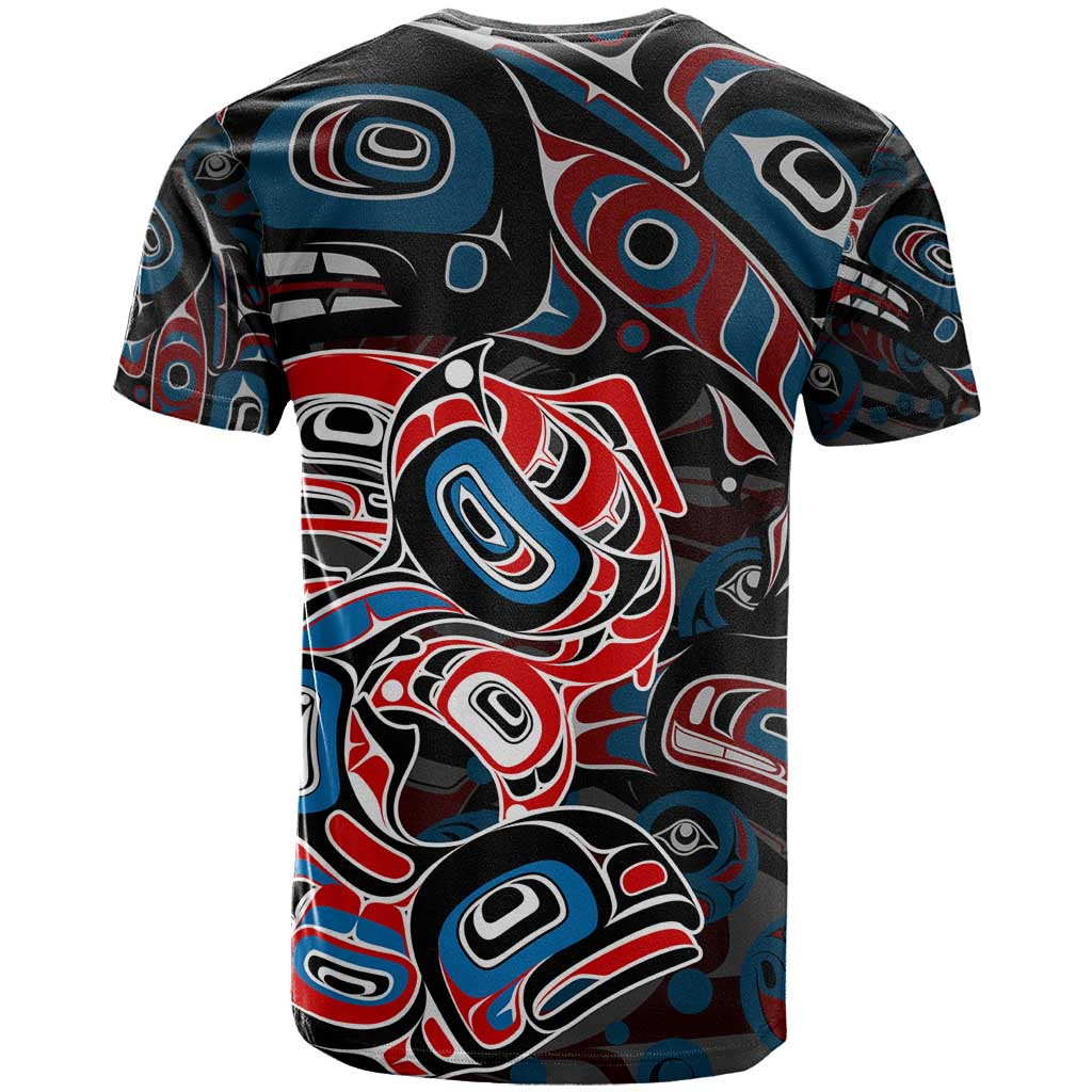 Haida Native Art Fish T-Shirt Canada Indigenous Art Graphic Tee