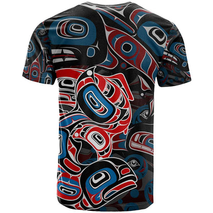 Haida Native Art Fish T-Shirt Canada Indigenous Art Graphic Tee