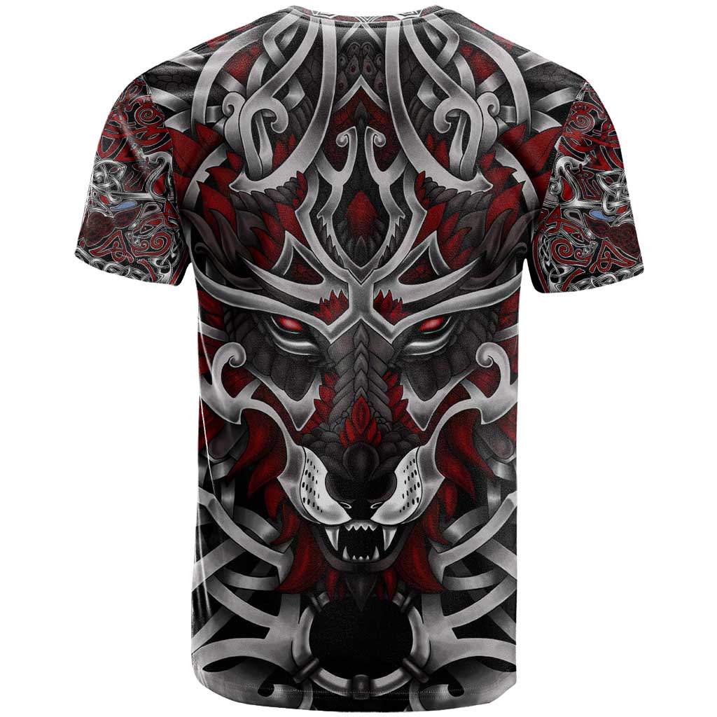 Celtic Wolf Fenrir Vikings T-Shirt Norse Mythology Graphic Tee