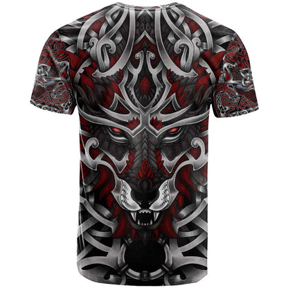 Celtic Wolf Fenrir Vikings T-Shirt Norse Mythology Graphic Tee