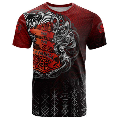 Victory Or Valhalla T-Shirt Viking Graphic Tee