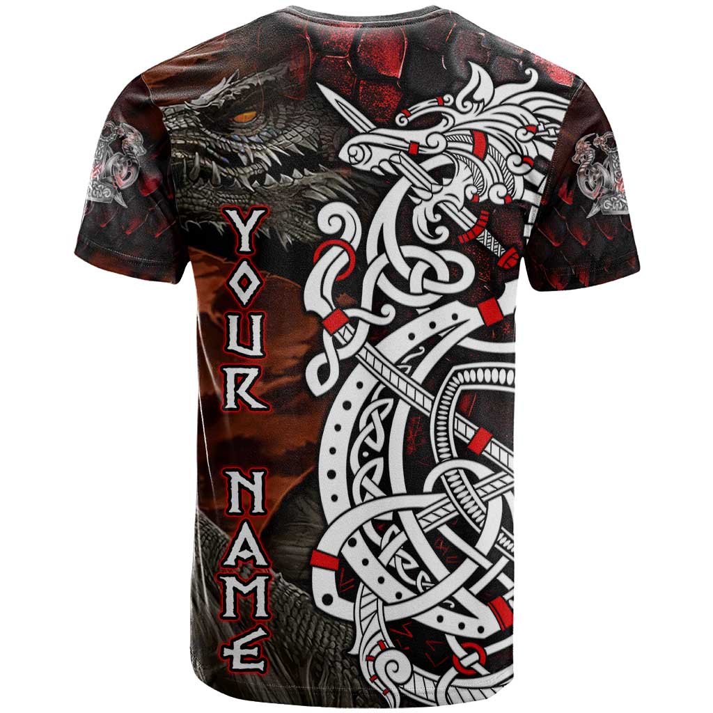 Viking Dragons T-Shirt Norse Mythology Graphic Tee
