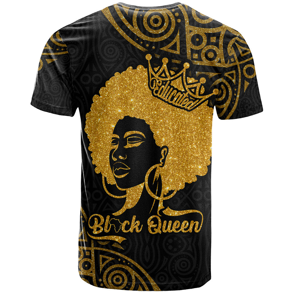 Educated Black Queen T-Shirt African Women Graphic Tee