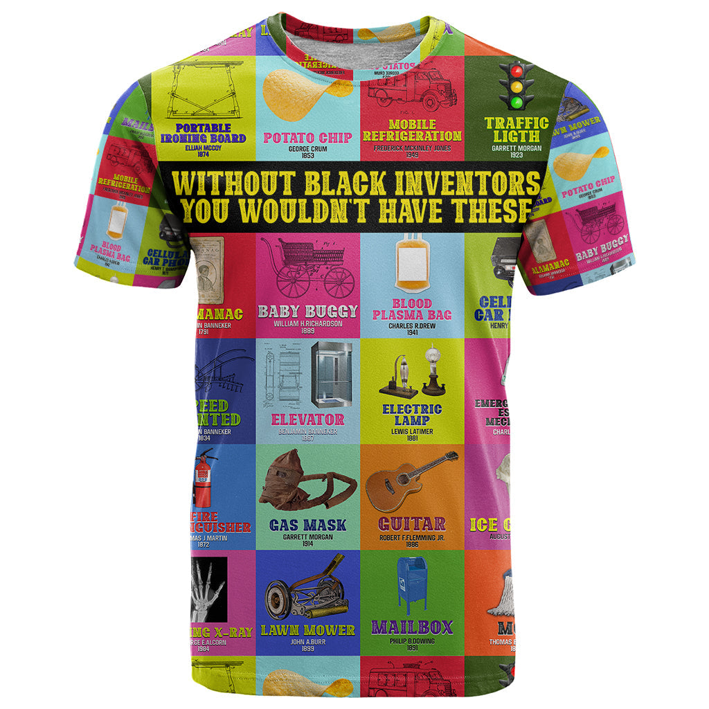 Black Inventions T-Shirt African-American Inventors Graphic Tee