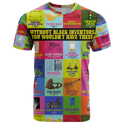 Black Inventions T-Shirt African-American Inventors Graphic Tee