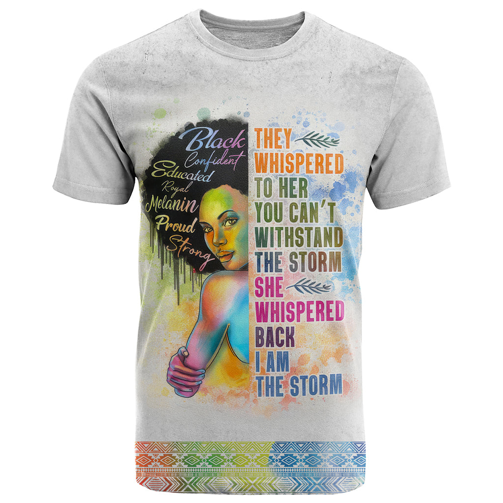 Black Girl I Am The Storm T-Shirt African American Women Graphic Tee