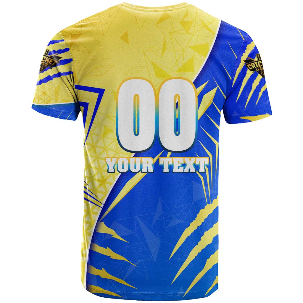 Personalised Saint Lucia Cricket Kings T-Shirt Abstract Energy Style Graphic Tee