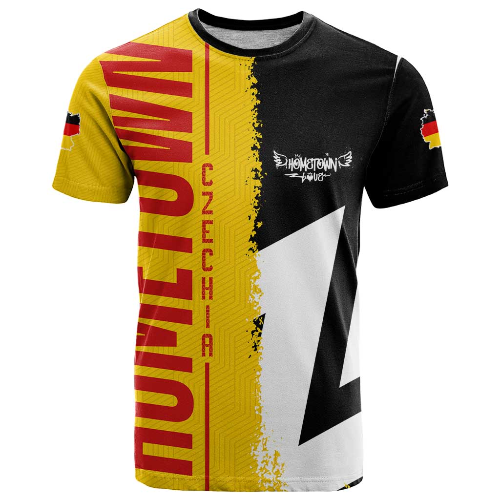 Hometown Germany T-Shirt Flag and Map Graphic Tee