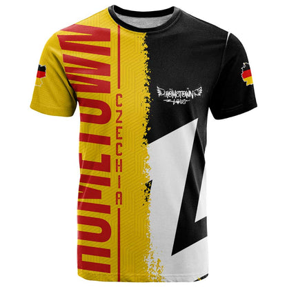 Hometown Germany T-Shirt Flag and Map Graphic Tee