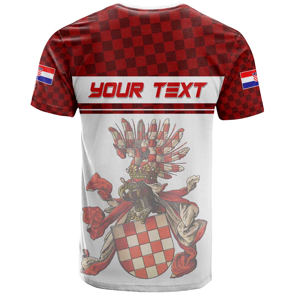 Personalized Croatia T-Shirt Vintage Coat Of Arms Graphic Tee